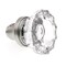 Prime-Line Passage Door Latch Set, Glass Knob with Latch Bolt Satin Nickel Finish, Vintage (Single Pack) E 28325 - alternate 9